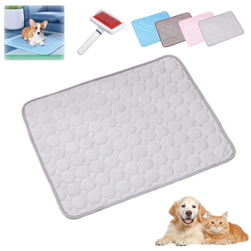 HOPASRISEE Emmalove - Cooling Mat for Dogs, Self-Cooling Dog Mat, Cool Dog Blanket, Cooling Mat for Pets, Gel Pad for Dogs and Cats in Hot Summer(Gray,S) von HOPASRISEE