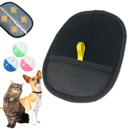 HOPASRISEE Fellmagnet, Fellmagnet Handschuh, Fellhandschuhe Katze, Katzen Haarentferner Handschuh, Katzen Handschuhe Fellpflege FüR Glattes Und Gesundes Fell (1PC) von HOPASRISEE