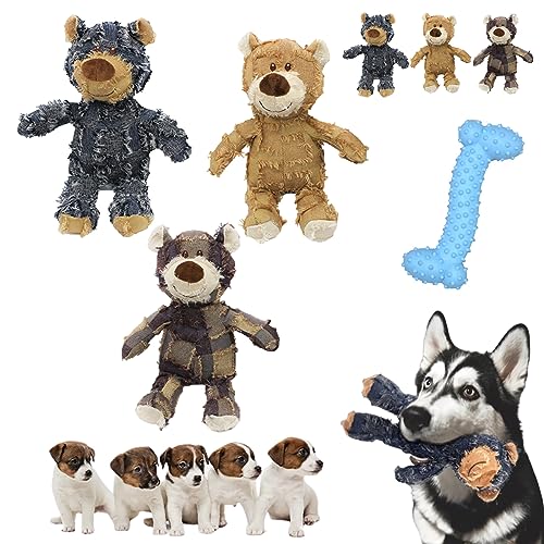 HOPASRISEE Plüschbär Spielzeug Haustier Spielzeug, ZerstörBär - für Starke Kauer, Plüschbär Spielzeug Haustier Spielzeug, 2023 Neues Bettelbär-Spielzeug für Haustiere von HOPASRISEE