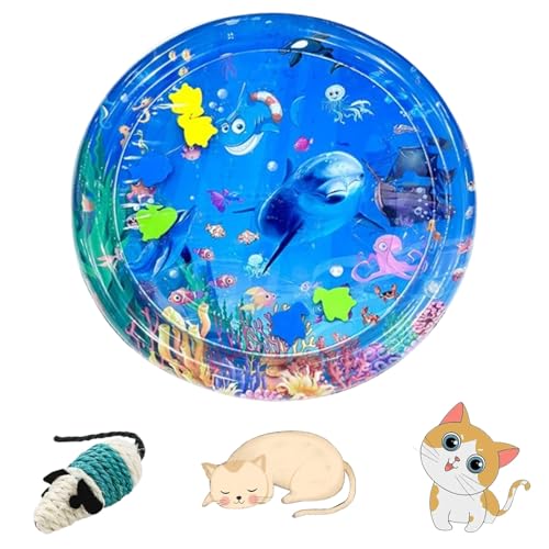 HOPASRISEE Sensorische Wassermatte Für Katzen, Wassermatte Katze, Wassermatte Für Katzen, Sensorische Wassermatte Für Haustiere, Wassersensorische Matte Für Katzen, Sensorische Wasser Spielmatte (J) HOPASRISEE Sensorische Wassermatte Für Katzen, Wassermatte Katze, Wassermatte Für Katzen, Sensorische Wassermatte Für Haustiere, Wassersensorische Matte Für Katzen, Sensorische Wasser Spielmatte (J) von HOPASRISEE