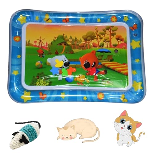 HOPASRISEE Sensorische Wassermatte Für Katzen, Wassermatte Katze, Wassermatte Für Katzen, Sensorische Wassermatte Für Haustiere, Wassersensorische Matte Für Katzen, Sensorische Wasser Spielmatte (H) HOPASRISEE Sensorische Wassermatte Für Katzen, Wassermatte Katze, Wassermatte Für Katzen, Sensorische Wassermatte Für Haustiere, Wassersensorische Matte Für Katzen, Sensorische Wasser Spielmatte (H) von HOPASRISEE