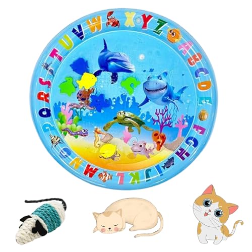 HOPASRISEE Sensorische Wassermatte Für Katzen, Wassermatte Katze, Wassermatte Für Katzen, Sensorische Wassermatte Für Haustiere, Wassersensorische Matte Für Katzen, Sensorische Wasser Spielmatte (M) HOPASRISEE Sensorische Wassermatte Für Katzen, Wassermatte Katze, Wassermatte Für Katzen, Sensorische Wassermatte Für Haustiere, Wassersensorische Matte Für Katzen, Sensorische Wasser Spielmatte (M) von HOPASRISEE