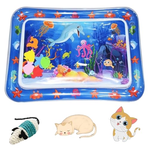 HOPASRISEE Sensorische Wassermatte Für Katzen, Wassermatte Katze, Wassermatte Für Katzen, Sensorische Wassermatte Für Haustiere, Wassersensorische Matte Für Katzen, Sensorische Wasser Spielmatte (G) HOPASRISEE Sensorische Wassermatte Für Katzen, Wassermatte Katze, Wassermatte Für Katzen, Sensorische Wassermatte Für Haustiere, Wassersensorische Matte Für Katzen, Sensorische Wasser Spielmatte (G) von HOPASRISEE
