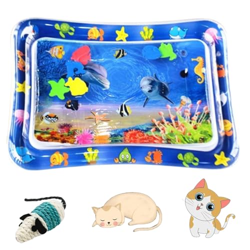 HOPASRISEE Sensorische Wassermatte Für Katzen, Wassermatte Katze, Wassermatte Für Katzen, Sensorische Wassermatte Für Haustiere, Wassersensorische Matte Für Katzen, Sensorische Wasser Spielmatte (B) HOPASRISEE Sensorische Wassermatte Für Katzen, Wassermatte Katze, Wassermatte Für Katzen, Sensorische Wassermatte Für Haustiere, Wassersensorische Matte Für Katzen, Sensorische Wasser Spielmatte (B) von HOPASRISEE
