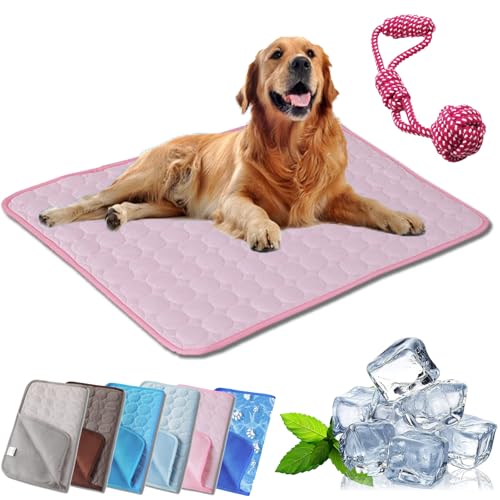 HOPASRISEE Tierliebling Hundekuhlmatte, Eisseide Cooling Mat Hundekühlmatte, Comfortable Summer Cool Pads Pet Mat Outdoor for Dogs & Cats, Ideal for Indoor Outdoor Use (1PC-C,XS-30 * 40CM) von HOPASRISEE