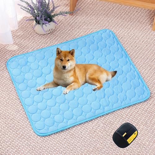 Premium KüHlmatte füR Hunde, Cooling Mat Dog, KüHlmatte Hund SelbstküHlend Ohne Gel, Doppelseitig KüHlend, Maschinenwaschbar, füR Den Einsatz Zu Hause und Unterwegs Geeignet(Blau,XXL (150 x 100 cm)) Premium KüHlmatte füR Hunde, Cooling Mat Dog, KüHlmatte Hund SelbstküHlend Ohne Gel, Doppelseitig KüHlend, Maschinenwaschbar, füR Den Einsatz Zu Hause und Unterwegs Geeignet(Blau,XXL (150 x 100 cm)) von HOPASRISEE
