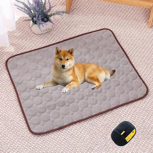 Premium KüHlmatte füR Hunde, Cooling Mat Dog, KüHlmatte Hund SelbstküHlend Ohne Gel, Doppelseitig KüHlend, Maschinenwaschbar, füR Den Einsatz Zu Hause und Unterwegs Geeignet(Braun,XXL (150 x 100 cm)) Premium KüHlmatte füR Hunde, Cooling Mat Dog, KüHlmatte Hund SelbstküHlend Ohne Gel, Doppelseitig KüHlend, Maschinenwaschbar, füR Den Einsatz Zu Hause und Unterwegs Geeignet(Braun,XXL (150 x 100 cm)) von HOPASRISEE