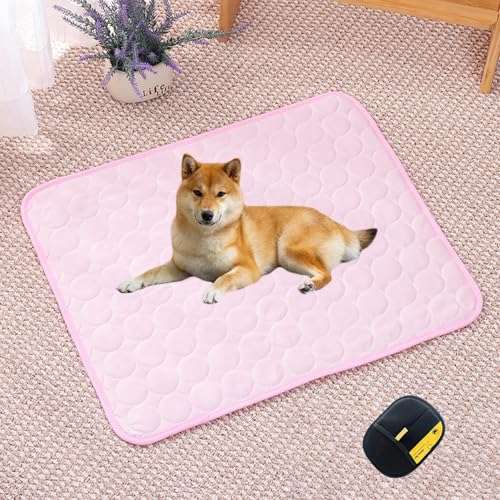 Premium KüHlmatte füR Hunde, Cooling Mat Dog, KüHlmatte Hund SelbstküHlend Ohne Gel, Doppelseitig KüHlend, Maschinenwaschbar, füR Den Einsatz Zu Hause und Unterwegs Geeignet(Rosa,XXL (150 x 100 cm)) Premium KüHlmatte füR Hunde, Cooling Mat Dog, KüHlmatte Hund SelbstküHlend Ohne Gel, Doppelseitig KüHlend, Maschinenwaschbar, füR Den Einsatz Zu Hause und Unterwegs Geeignet(Rosa,XXL (150 x 100 cm)) von HOPASRISEE