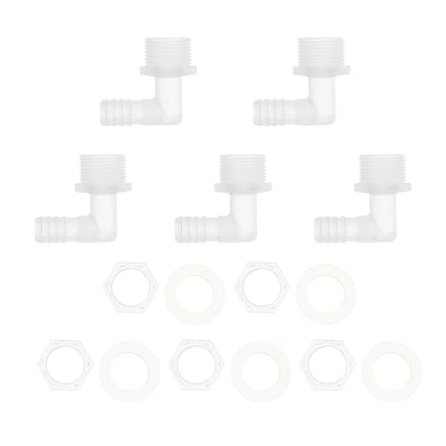 HOPESPANNER Kunststoff-Schlauchstutzen 1/2" Schlauch-ID G3/4 Männlich NPT Winkel-Schlauchstutzenverbinder PP 1 Set HOPESPANNER Kunststoff-Schlauchstutzen 1/2" Schlauch-ID G3/4 Männlich NPT Winkel-Schlauchstutzenverbinder PP 1 Set von HOPESPANNER
