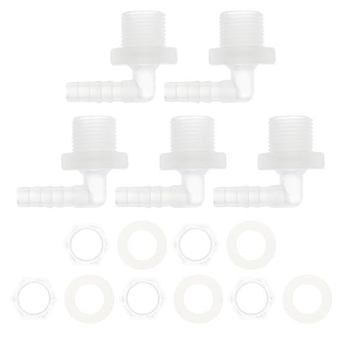 HOPESPANNER Kunststoff-Schlauchstutzen 1/4" Schlauch-ID G3/8 männlich NPT Ellbogen-Schlauchverbinder PP 1 Set HOPESPANNER Kunststoff-Schlauchstutzen 1/4" Schlauch-ID G3/8 männlich NPT Ellbogen-Schlauchverbinder PP 1 Set von HOPESPANNER