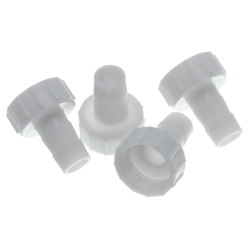 HOPESPANNER Kunststoff-Schlauchstutzen 15/32" Schlauchinnendurchmesser 1/2" GTH Weiblicher Schlauchstutzen Kunststoff 4 Stück von HOPESPANNER