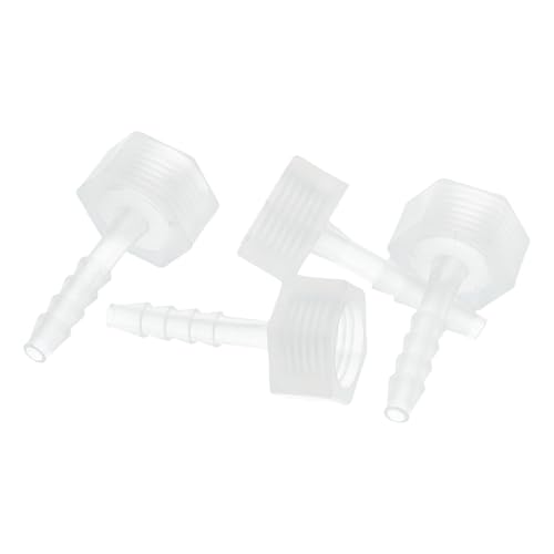 HOPESPANNER Kunststoff-Schlauchstutzen 5/32" Schlauch-Innendurchmesser 1/4" GTH Weiblicher Schlauchstutzen Kunststoff 4 Stück von HOPESPANNER