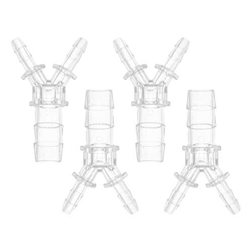 HOPESPANNER Kunststoff-Schlauchstutzen 5/32" x 25/64" x 5/32" Y-förmiger Schlauchverbinder PP 4 Stück HOPESPANNER Kunststoff-Schlauchstutzen 5/32" x 25/64" x 5/32" Y-förmiger Schlauchverbinder PP 4 Stück von HOPESPANNER