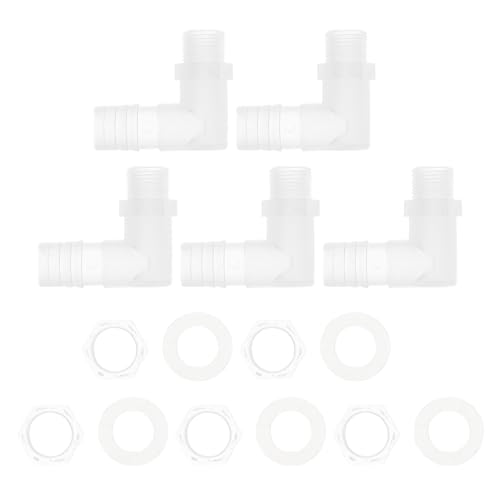 HOPESPANNER Kunststoff-Schlauchstutzen 5/8" Schlauch-ID G3/8 männlich NPT Ellbogen-Schlauchstutzenverbinder PP 1 Set HOPESPANNER Kunststoff-Schlauchstutzen 5/8" Schlauch-ID G3/8 männlich NPT Ellbogen-Schlauchstutzenverbinder PP 1 Set von HOPESPANNER