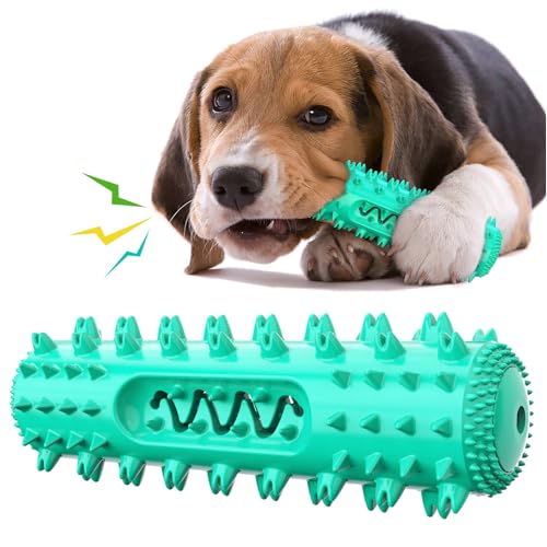HOPEYHFM Hundespielzeug zur Zahnpflege, Cool Teething Stick 18,6 cm, Hunde Kauspielzeug mit Soundfunktion, Zahnpflegestift Thermoplastischem Gummi für Zahnreinigung, Haustiertraining, Spielen (Blau) von HOPEYHFM