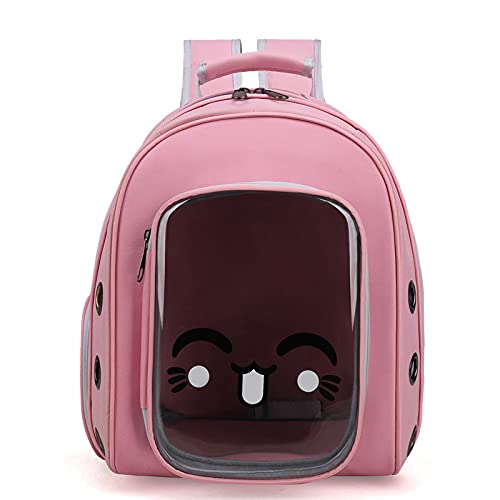 HOQUSA Go Out Tragbarer Rucksack, atmungsaktiv, für Katzen und Hunde, Pink von HOQUSA