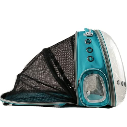 HOQUSA Katzentasche Ausgehen Einziehbarer Rucksack Atmungsaktiv und Erweiterbar Reisetasche Universal für Katzen und Hunde von HOQUSA