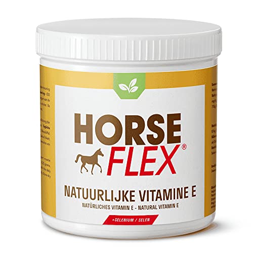 HORSE FLEX Natürliches Vitamin E + Selen Pulver für Pferde zur unterstützung die Muskelfunktionen, den Muskelstoffwechsel und Muskelaufbau - 1632 Gramm von HORSE FLEX