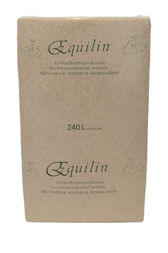 Equi-LIN 19 kg | Leinenstroh | für Pferde & Kleintiere - Hühner, Meerschweinchen, Kaninchen etc. | staubarm & hohe Saugkraft von HORSEDREAM
