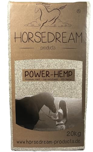 HORSEDREAM Products Power-Hemp Classic | Einstreu Pferde & Kleintiere | 100% Hanf | Allergiker | 20 kg von HORSEDREAM