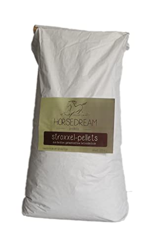 HORSEDREAM Products STROXXEL pellets | Einstreu Pferde & Kleintiere | 100% behandeltes Getreidestroh | sehr saugstark | (25 kg) von HORSEDREAM