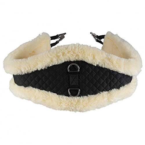 HORZE Harleigh Lammfell Langgurt, Sattelgurt Aus Lammfell, Größe : 40-150 cm, Weiß, 120 HORZE Harleigh Lammfell Langgurt, Sattelgurt Aus Lammfell, Größe : 40-150 cm, Weiß, 120 von HORZE