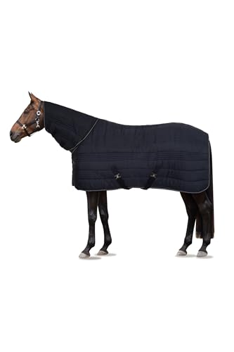 Horze Kingsley Combo Stalldecke mit Halsteil, 300g, Blau, 145 von HORZE