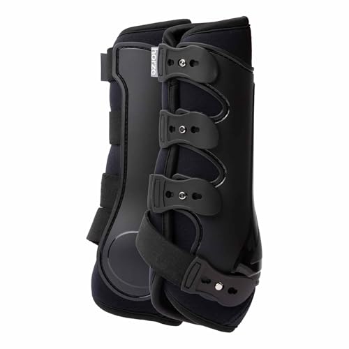 HORZE Malmo Gamaschen Combi - Schwarz - M von HORZE