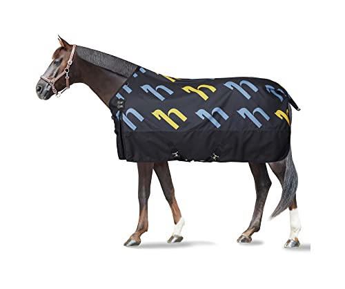 HORZE Nevada 1200D Regendecke für Pferde, leicht, wasserdicht, ohne Füllung, Dunkelmarineblau, 205,7 cm von HORZE