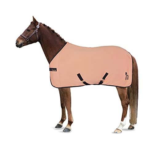 HORZE Trixi Pony Fleece-Kühldecke – Garnelenrosa – 160 cm von HORZE