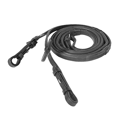 HORZE weiche Grip Gummizügel, Schwarz, F von HORZE