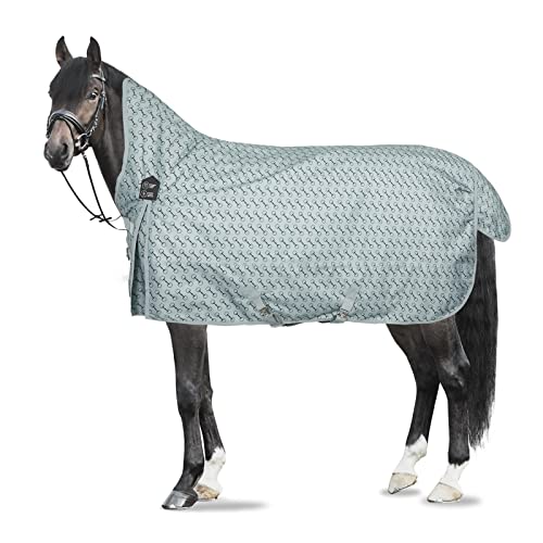 Horze Avalanche Pro Weidedecke mit Fleece, 1200D, leichtes/mittleres Gewicht, Regendecke, Pferdedecke,Wasserdicht Und Winddicht, Atmungsaktiv, Schweiflatz, Größe 75-165 cm, Blau, Blau, 155 Horze Avalanche Pro Weidedecke mit Fleece, 1200D, leichtes/mittleres Gewicht, Regendecke, Pferdedecke,Wasserdicht Und Winddicht, Atmungsaktiv, Schweiflatz, Größe 75-165 cm, Blau, Blau, 155 von HORZE