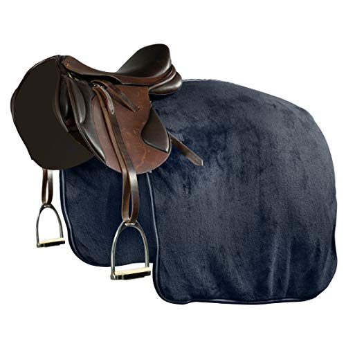 HORZE Kingsley Trainingsdecke, Ausreitdecke, Warm, Größe: Pony, Vollblut, Warmblut, Extra Warmblut, Dunkelnavy, Blau, P von HORZE