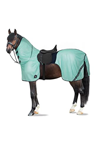 Horze Pferde Fliegenausreitdecke Paso Fino, Fliegendecke mit abnehmbarem Halsteil und UV-Schutz von HORZE