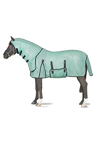 Horze Pferde Fliegendecke Paso Fino, Fliegenschutz mit Halsteil und UV-Schutz von HORZE