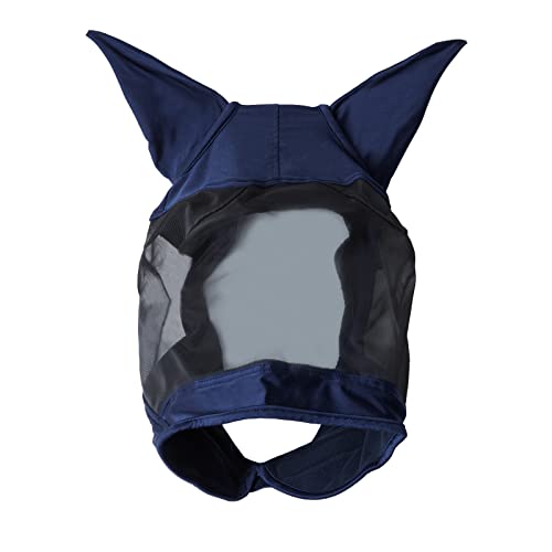 Horze Pferde Fliegenmütze Cayman, Fliegenmaske mit Ohren und UV Schutz, Blau, XL Horze Pferde Fliegenmütze Cayman, Fliegenmaske mit Ohren und UV Schutz, Blau, XL von HORZE