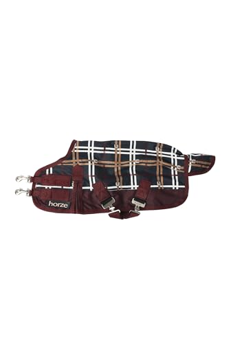Horze Pferde Weidendecke Glasgow, Pferdedecke mit Fleece-Futter und reflektierenden Akzenten, Blau, 155 von HORZE