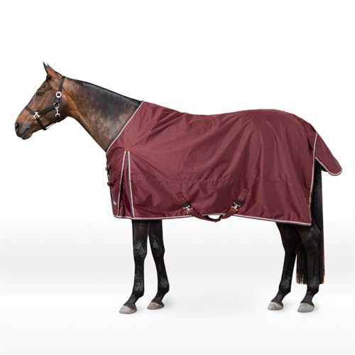 Horze Pferdedecke mit Halsteil Glasgow, Leichte Regendecke Pferde, 0g von HORZE