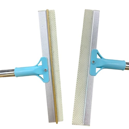 HOSDFOIER Tierhaarentferner, 2-in-1-Haarentferner, Teppichbürste mit 138 cm Verstellbarem Griff zum Entfernen von Tierhaare aus Autos, Teppichen, Fußböden, Sofas und Kleidung (Blau) von HOSDFOIER