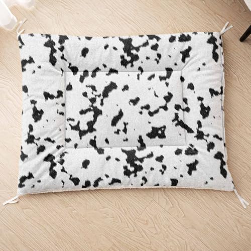 HOSIMA Hundebett, Haustiermatte Hundematte mit Cartoon-Aufdruck, Weiche Waschbare Katzenmatte, Unterseite aus Lammfell kann an Haustierbett Gebunden Werden (AF014 S) von HOSIMA