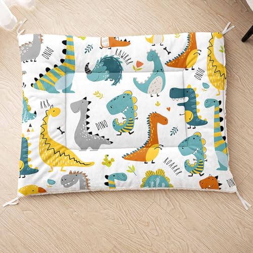 HOSIMA Hundebett, Haustiermatte Hundematte mit Cartoon-Aufdruck, Weiche Waschbare Katzenmatte, Unterseite aus Lammfell kann an Haustierbett Gebunden Werden (AH039 M) von HOSIMA