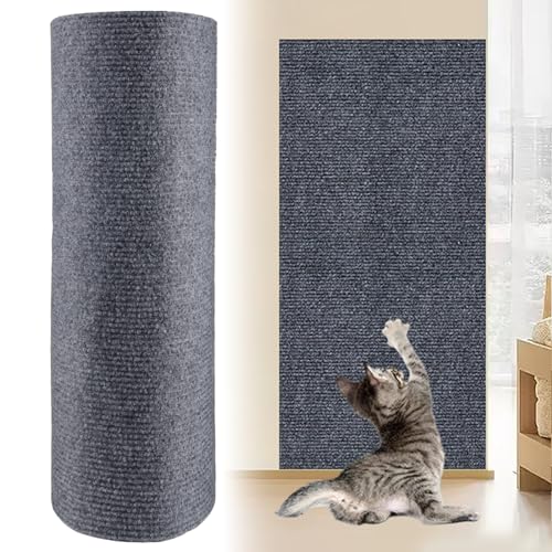 Kratzmatte Katze Wand, Kratzbrett Katze 200 x 40cm Selbstklebend Katzen Kratzwand, Kkratzteppich Katze, Katzenkratzbretter, Kratzecke für Katzen, Hellgrau Kratzmatte Katze Wand, Kratzbrett Katze 200 x 40cm Selbstklebend Katzen Kratzwand, Kkratzteppich Katze, Katzenkratzbretter, Kratzecke für Katzen, Hellgrau von HOSPAOP