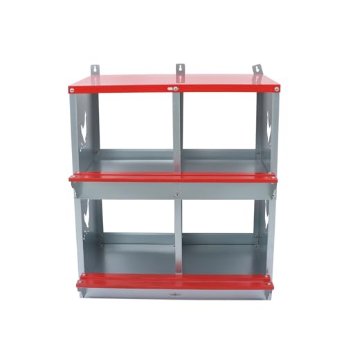 HOSTIC Roter Hühner Nistkasten mit Eiersammlung 6 Fächer Nistkasten 6 Zimmer Metall Nistkästen für Huhn HOSTIC Roter Hühner Nistkasten mit Eiersammlung 6 Fächer Nistkasten 6 Zimmer Metall Nistkästen für Huhn von HOSTIC