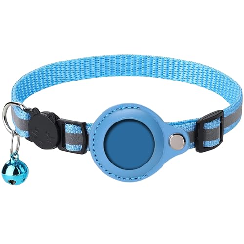 Airtag Katzenhalsband,Airtag Cat Collar,Airtag Halsband Katze,Reflektierendes Katzen Airtag Halsband,Airtag Katzenhalsband Halter,Katzenhalsband GPS Halter,Tracker Halter,Sicherheitsverschluss von HOTMNTY