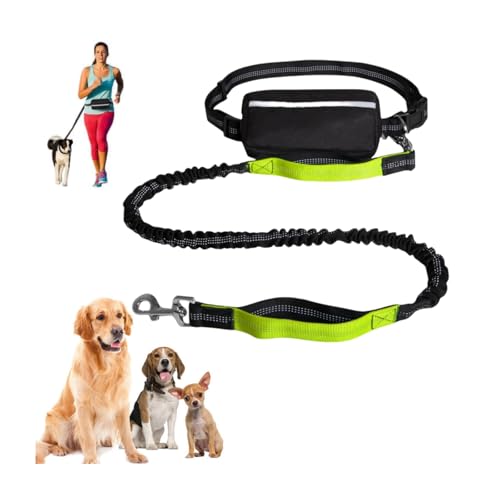 Joggingleine für Hunde, Elastische Reflektierende Hundeleine, Hüftgurt Bungee Leine zum Joggen Wandern, Leine Hund mit Gürteltasche, Joggingleine und Normale Hundeleine für Große/Mittelgroße Dog, 1Stk Joggingleine für Hunde, Elastische Reflektierende Hundeleine, Hüftgurt Bungee Leine zum Joggen Wandern, Leine Hund mit Gürteltasche, Joggingleine und Normale Hundeleine für Große/Mittelgroße Dog, 1Stk von HOTMNTY