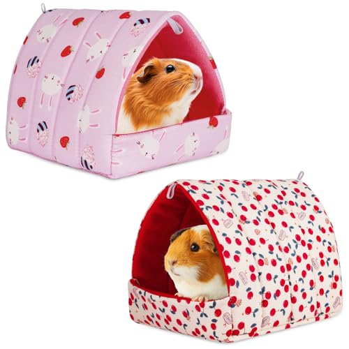 HOTUT Meerschweinchen Bett,2 Stück Waschbar Kuschelsack Meerschweinchen Haus,Kuschelig Gemütliches Kleintierbetten, Hamster Kleintier Bett für Zwergkaninchen, Chinchilla, Lgel, Frettchen HOTUT Meerschweinchen Bett,2 Stück Waschbar Kuschelsack Meerschweinchen Haus,Kuschelig Gemütliches Kleintierbetten, Hamster Kleintier Bett für Zwergkaninchen, Chinchilla, Lgel, Frettchen von HOTUT