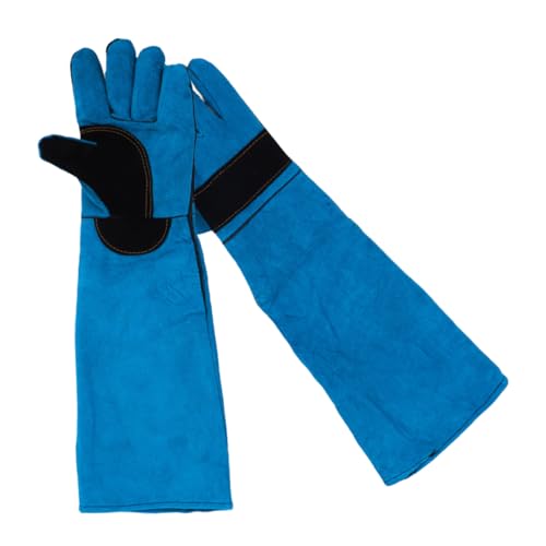 HOUDERCO 1 Paar Anti-Biss-Handschuhe Ärmel Für Den Umgang Mit Tieren Katzenhandschuhe Gegen Kratzer Putzhandschuhe Für Hunde Hundebadhandschuhe Sky-Blue Rindsleder HOUDERCO 1 Paar Anti-Biss-Handschuhe Ärmel Für Den Umgang Mit Tieren Katzenhandschuhe Gegen Kratzer Putzhandschuhe Für Hunde Hundebadhandschuhe Sky-Blue Rindsleder von HOUDERCO
