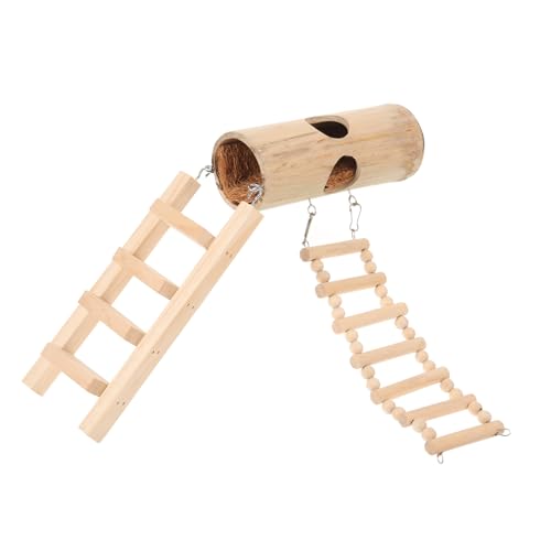 HOUDERCO 1 Satz Hängendes Nussbett für Hamster Hamsterkäfig Plattform Versteck Papageien-Hängebrücke Hamster hamsterspielzeug dekorativer Vogelkäfig Hamsterbett für Vogel Bambus HOUDERCO 1 Satz Hängendes Nussbett für Hamster Hamsterkäfig Plattform Versteck Papageien-Hängebrücke Hamster hamsterspielzeug dekorativer Vogelkäfig Hamsterbett für Vogel Bambus von HOUDERCO