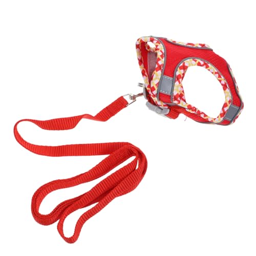 HOUDERCO Haustier Katze Zubehör Kätzchen Leine Für Katzen Reflektierende Streifen Rot XXS Größe HOUDERCO Haustier Katze Zubehör Kätzchen Leine Für Katzen Reflektierende Streifen Rot XXS Größe von HOUDERCO