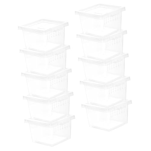 HOUDERCO 10-teiliges Reptilien-zuchtbox-Set Spinnen-Terrarium-entlüftungsöffnungen Für Die Luftzirkulation Für Schlangen Vogelspinnen Geckos von HOUDERCO